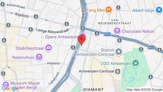 Apartments for rent i Stad Antwerp - kort over placeringen