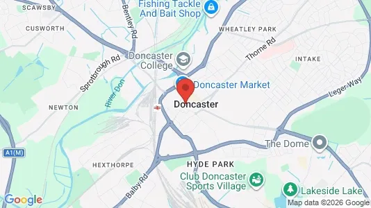 Apartments for rent i Doncaster - South Yorkshire - kort over placeringen