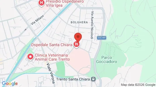 Apartments for rent i Trento - kort over placeringen