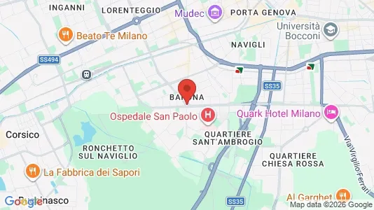 Rooms for rent i Milano Zona 6 - Barona, Lorenteggio - kort over placeringen