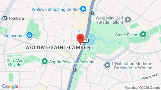 Apartments for rent i Brussels Sint-Lambrechts-Woluwe - kort over placeringen