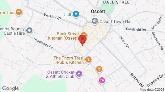 Apartments for rent i Ossett - West Yorkshire - kort over placeringen