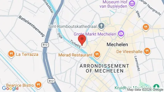 Apartments for rent i Mechelen - kort over placeringen