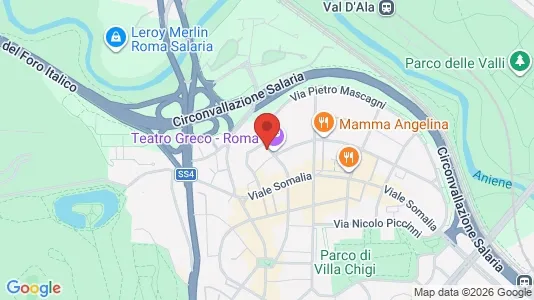 Apartments for rent i Roma Municipio II – Parioli/Nomentano - kort over placeringen