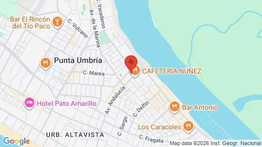 Apartments for rent i Punta Umbría - kort over placeringen