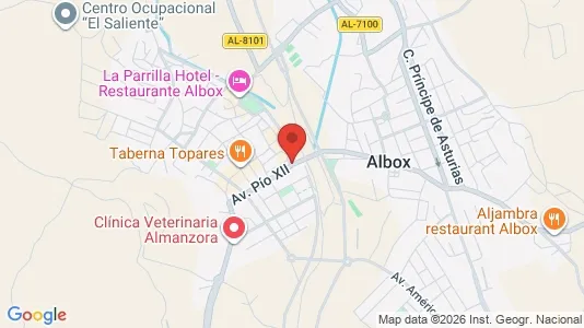 Apartments for rent i Albox - kort over placeringen