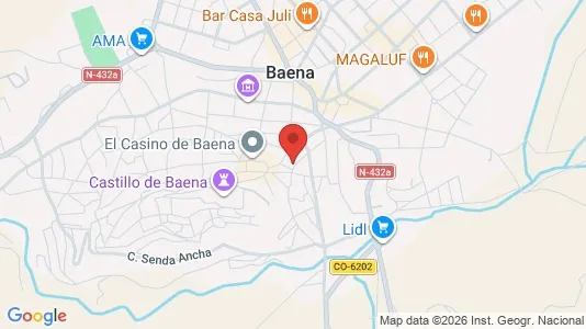 Apartments for rent i Baena - kort over placeringen