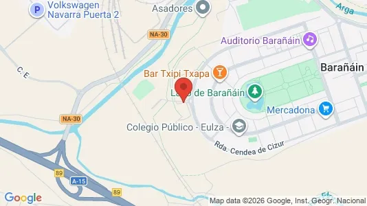 Apartments for rent i Barañain - kort over placeringen