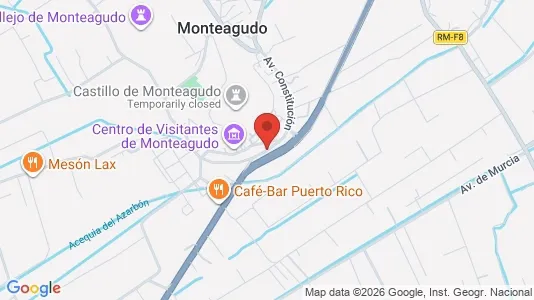 Apartments for rent i Murcia - kort over placeringen