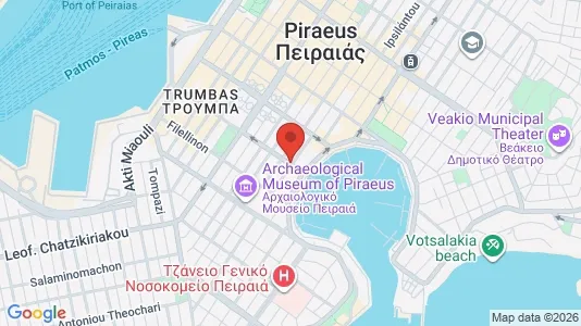 Apartments for rent i Piraeus - kort over placeringen