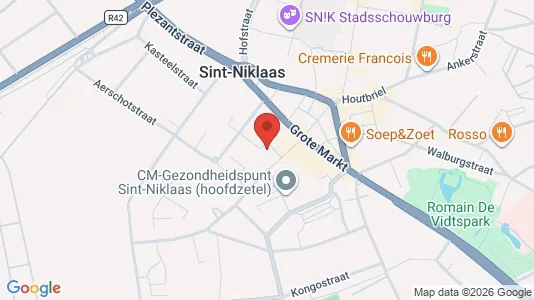 Apartments for rent i Sint-Niklaas - kort over placeringen