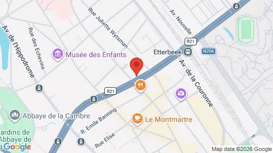 Apartments for rent i Brussels Elsene - kort over placeringen