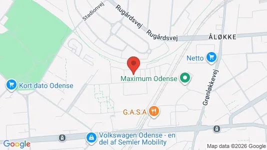 Apartments for rent i Odense V - kort over placeringen