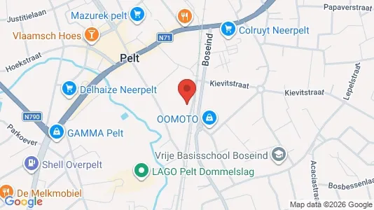 Apartments for rent i Pelt - kort over placeringen