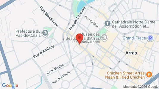 Apartments for rent i Arras - kort over placeringen