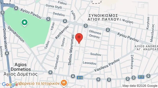 Apartments for rent i Nicosia Agios Dometios - kort over placeringen