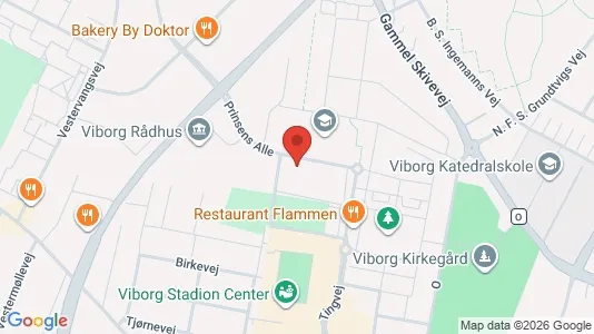 Rooms for rent i Viborg - kort over placeringen