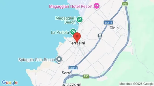 Houses for rent i Terrasini - kort over placeringen