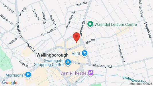 Apartments for rent i Wellingborough - Northamptonshire - kort over placeringen