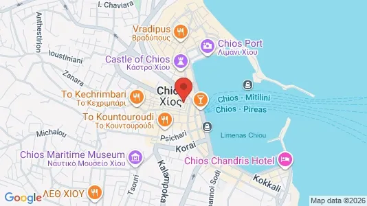 Apartments for rent i Chios - kort over placeringen