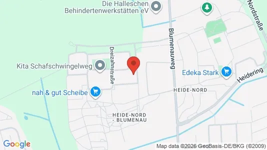 Apartments for rent i Halle (Saale) - kort over placeringen