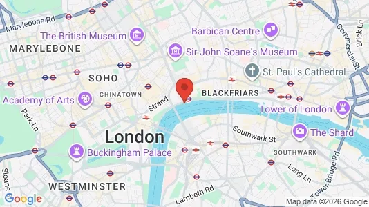 Apartments for rent i London WC2R - kort over placeringen