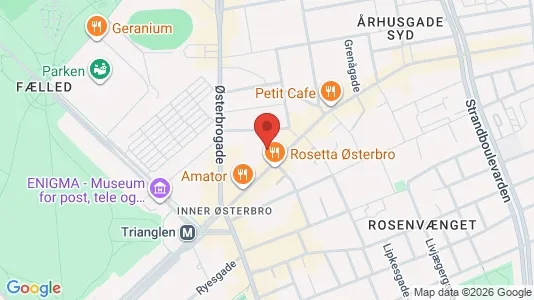 Apartments for rent i Østerbro - kort over placeringen