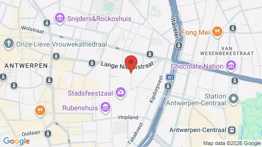 Apartments for rent i Stad Antwerp - kort over placeringen