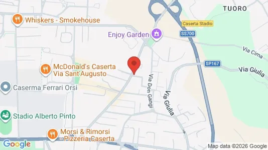 Apartments for rent i Caserta - kort over placeringen