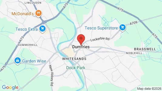 Apartments for rent i Dumfries - Dumfriesshire - kort over placeringen