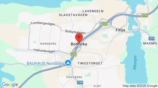 Rooms for rent i Botkyrka - kort over placeringen