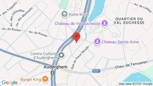Apartments for rent i Brussels Oudergem - kort over placeringen
