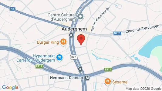 Apartments for rent i Brussels Oudergem - kort over placeringen