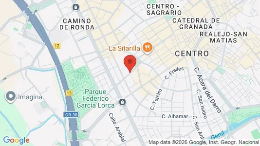 Rooms for rent i Granada - kort over placeringen