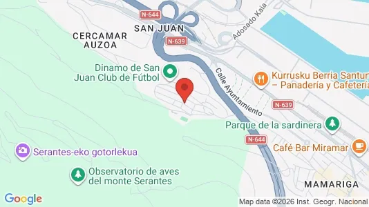 Apartments for rent i Santurtzi - kort over placeringen