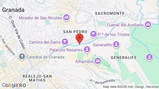 Apartments for rent i Granada - kort over placeringen