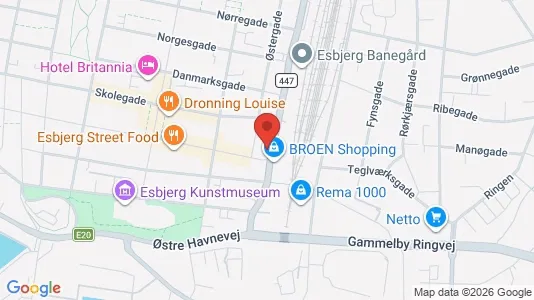Apartments for rent i Esbjerg Center - kort over placeringen