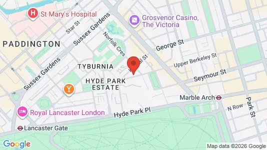 Apartments for rent i London W2 - kort over placeringen