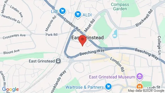 Apartments for rent i East Grinstead - West Sussex - kort over placeringen