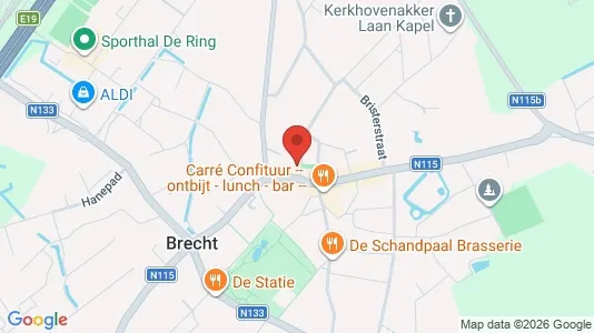 Apartments for rent i Brecht - kort over placeringen