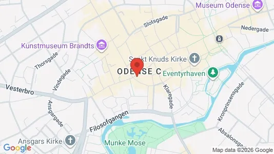 Apartments for rent i Odense C - kort over placeringen