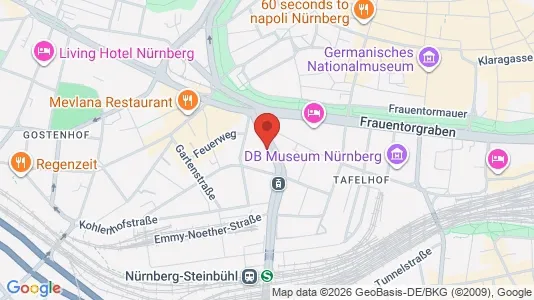 Apartments for rent i Nuremberg - kort over placeringen