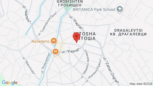 Apartments for rent i Sofia Lozenets - kort over placeringen