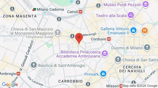 Apartments for rent i Milano Zona 1 - Centro storico - kort over placeringen