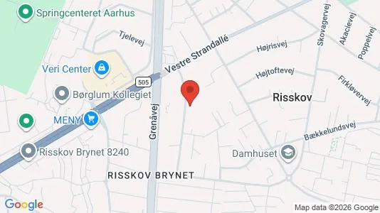 Apartments for rent i Risskov - kort over placeringen