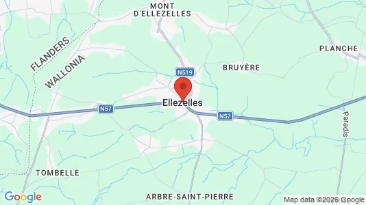 Rooms for rent i Ellezelles - kort over placeringen
