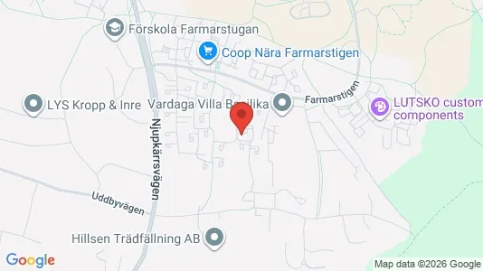 Apartments for rent i Tyresö - kort over placeringen