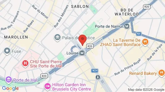 Apartments for rent i Stad Brussel - kort over placeringen