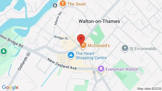 Apartments for rent i Walton-on-Thames - Surrey - kort over placeringen