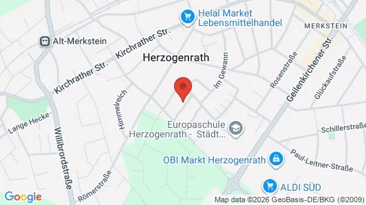 Apartments for rent i Aachen - kort over placeringen